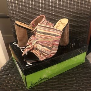Sam Edelman Yumi Bow Rainbow Heel Mules